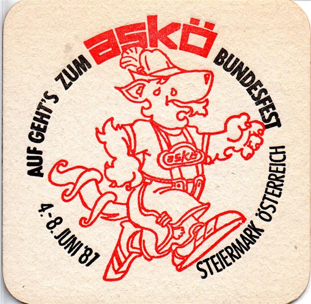 graz st-a ask 1a+b (quad185-bundesfest 1987-schwarzrot)